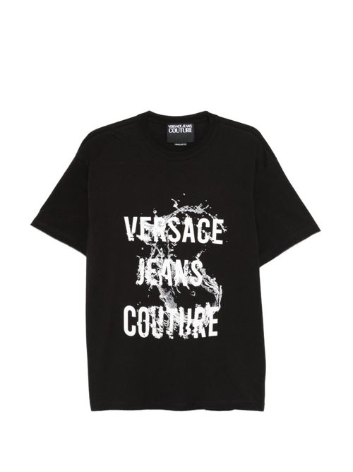 T-shirt uomo mezza manica con stampa Versace jeans Couture | 80GAHC01CJ01C899